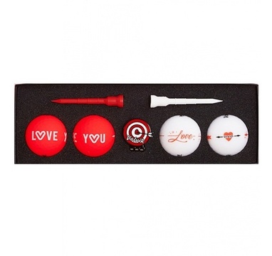 Time For Golf - vše pro golf - VOLVIK ball Vivid Love Pack 4 balls + ball marker + tees