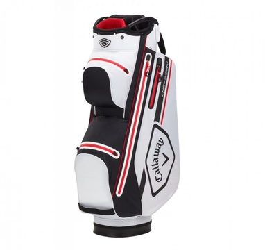 Time For Golf - vše pro golf - Callaway bag cart Chev Dry bílo černo červený
