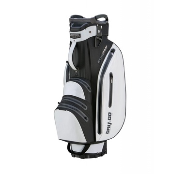 TimeForGolf - Bennington Cart bag GRID ORGA - Waterproof, White / Black