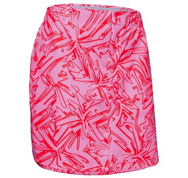 TimeForGolf - Under Armour W sukně Links Woven Printed červeno růžová 4