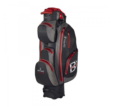 TimeForGolf - Bennington Cart Bag Sport QO 14 Waterproof Black/Canon Grey/Red