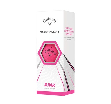 TimeForGolf - Callaway balls Supersoft 21 Pink (růžový) 2-plášťový 3ks