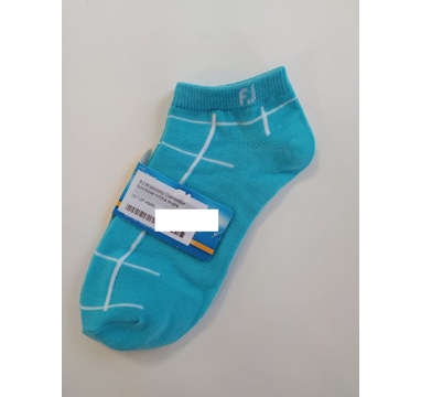 TimeForGolf - FootJoy W ponožky ComfortSof kotníkové mřížka modré