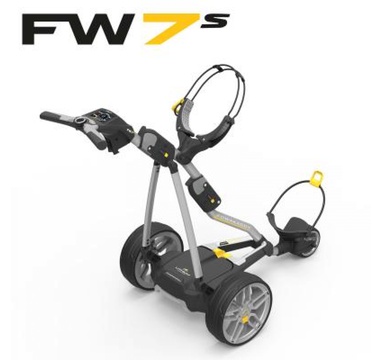 TimeForGolf - PowaKaddy vozík FW7s stříbrný+hliník olovo bat. 36 jamek