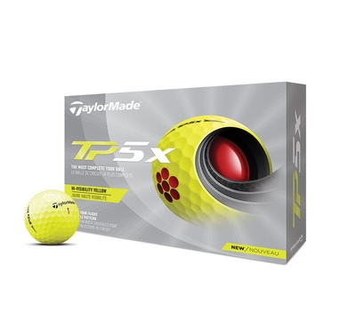 TimeForGolf - TaylorMade balls TP5x 21 5-plášťový 12ks žluté