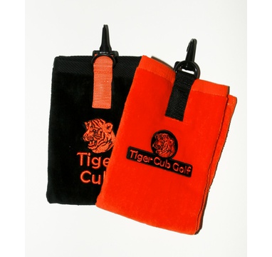 TimeForGolf - Tiger Cub golfový ručník černý