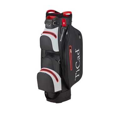 TimeForGolf - TiCad Cart Bag DRY FO Sport series Waterproof Black / White / Red