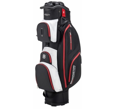 TimeForGolf - Bennington Cart Bag QO 14 Water Resistant Black / White / Red