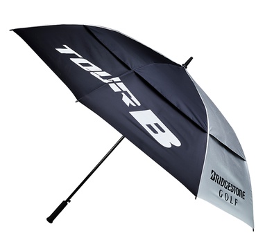 TimeForGolf - Bridgestone deštník černo stříbrný