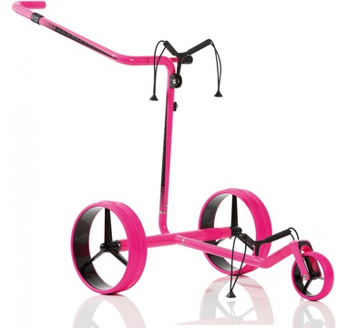 TimeForGolf - JuCad vozík elektrický Carbon Travel černo růžový