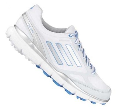 TimeForGolf - Adidas W boty adizero Sport bílo stříbrno modré
