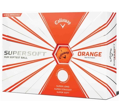 TimeForGolf - Callaway balls Supersoft Matte Orange (oranžový) 2-plášťový 3ks