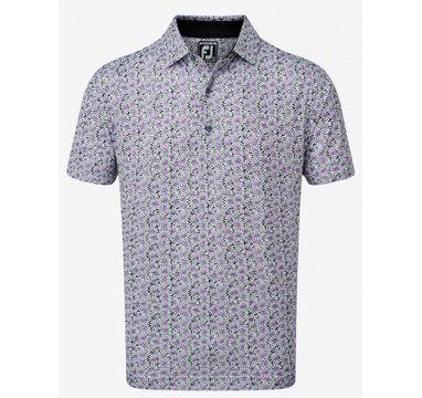 TimeForGolf - FootJoy polo Lisle Daisy Print černé XL