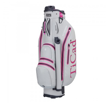 TimeForGolf - TiCad Cart Bag DRY QO9 Waterproof Grey/Pink