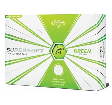 TimeForGolf - Callaway balls Supersoft Matte Green (zelený) 2-plášťový 3ks