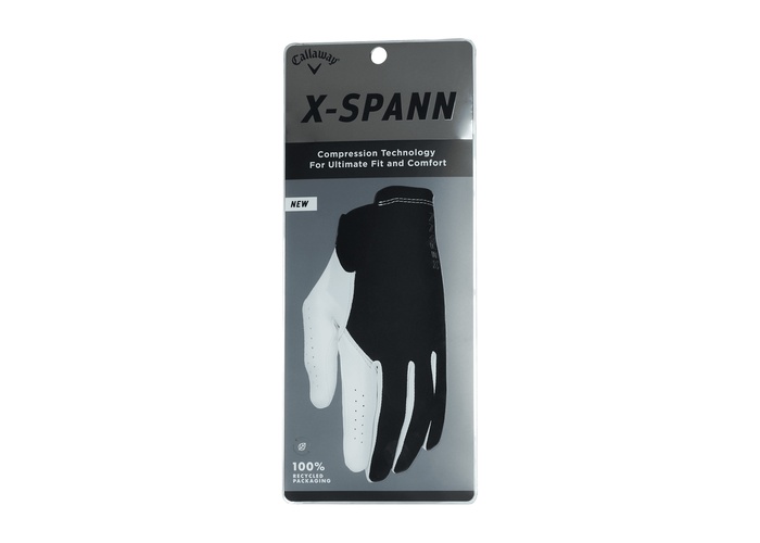 TimeForGolf - Callaway rukavice X-Spann černo bílá LH XL