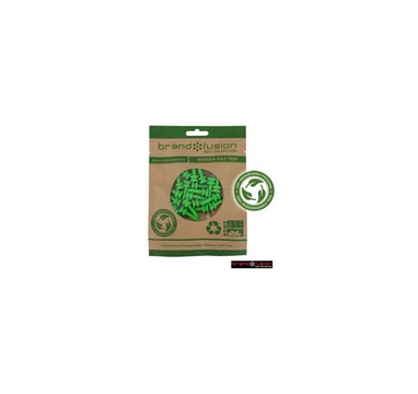 TimeForGolf - Eco Pack Wood Graduated Tees, 20ks - 27mm - Zelená