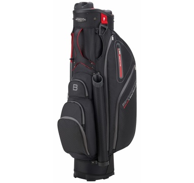 TimeForGolf - Bennington Cart Bag QO 9 Water Resistant Black / Red (Oversize + 2INCH)