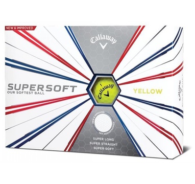 Time For Golf - vše pro golf - Callaway balls Supersoft 19 Yellow (žlutý) 2-plášťový 3ks