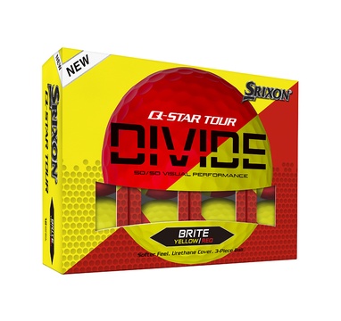 TimeForGolf - Srixon ball Q-STAR tour divide2 3-plášťový 12ks žluto červená