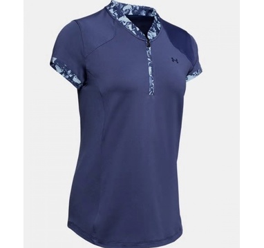 TimeForGolf - Under Armour W polo Zinger Zip modré