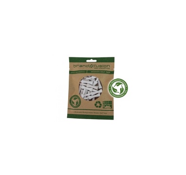 TimeForGolf - Eco Pack Wood Graduated Tees, 20ks - 51mm - bílá