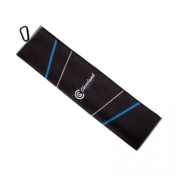 TimeForGolf - Cleveland ručník Bag Tri-Fold Towel Microbifer černo modro šedý