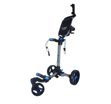 TimeForGolf - AXGLO Tri-360 V2 ruční tříkolový golfový vozík Grey / Blue