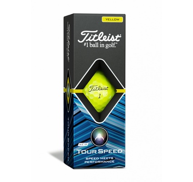 TimeForGolf - Titleist ball Tour Speed Yellow (žluté) 3ks