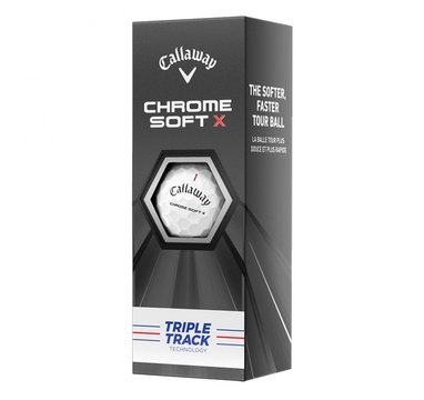 TimeForGolf - Callaway balls Chrome Soft X TRIPLE TRACK 20 4-plášťové 3ks