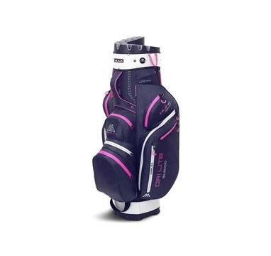 TimeForGolf - Big MAX cart bag dri lite silencio 2 organizer tmavě modro růžová