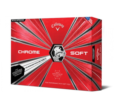 TimeForGolf - Callaway balls Chrome Soft TRUVIS 18 4-plášťový 3ks BÍLO ČERNÝ