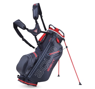 TimeForGolf - BIG MAX bag stand Aqua Eight - černo červený