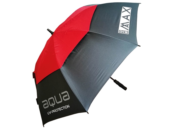TimeForGolf - Big MAX deštník Aqua UV tmavě šedo červený