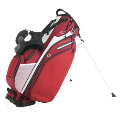TimeForGolf - Callaway bag stand Hyper-Lite 4 červeno bílo černý