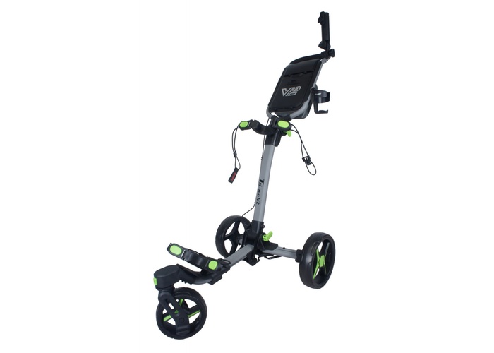 TimeForGolf - AXGLO Tri-360 V2 ruční tříkolový golfový vozík Grey / Green