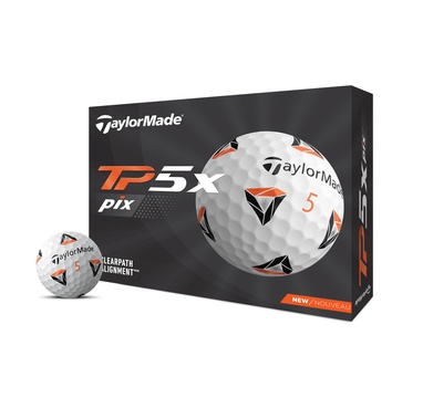 TimeForGolf - TaylorMade balls TP5x 21 Pix 2.0 5-plášťový 12ks bílé