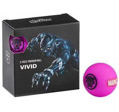 TimeForGolf - VOLVIK ball Vivid Marvel Black Panther Square 4 balls
