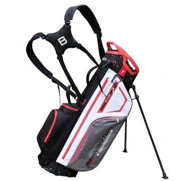 TimeForGolf - Bennington Stand bag TANTO 14 Water Resistant Black / White / Grey / Red