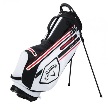 TimeForGolf - Callaway bag stand Chev Dry bílo černo červený