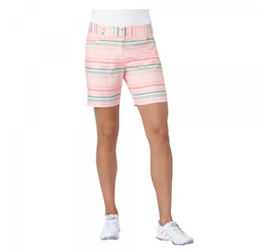 TimeForGolf - Adidas W kraťasy Printed 7 Painted Stripe světle růžové