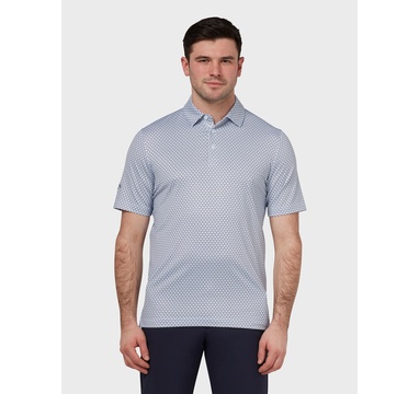 TimeForGolf - Callaway pánské polo swing tech chev print bílo černé XL