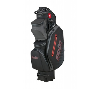 TimeForGolf - Bennington Cart bag IRO-QO - Waterproof, Black / Canon Grey / Red