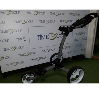 TimeForGolf - AXGLO TRILITE golfový vozík, šedý s bílými koly