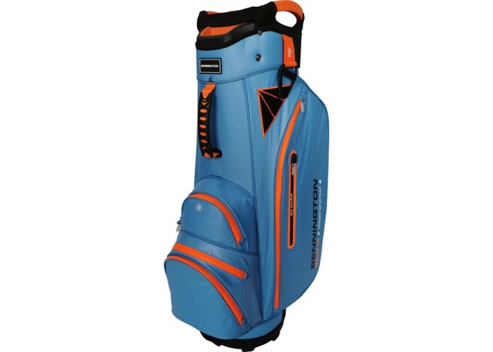 TimeForGolf - Bennington Cart Bag DOJO 14 Water Resistant Cobalt / Orange