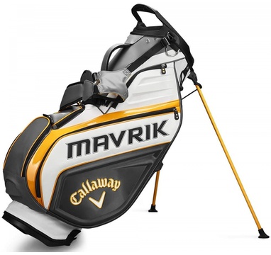 TimeForGolf - Callaway bag stand Mavrik šedo bílo oranžový