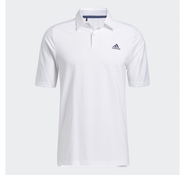 TimeForGolf - Adidas polo Heat.Rdy 3-Stripes - bílé