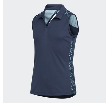 TimeForGolf - Adidas Jr polo Girls Printed Sleeveless - tmavě modré
