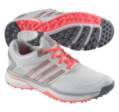 TimeForGolf - Adidas W boty adipower s boost bílo stříbrno růžové Eu36,5