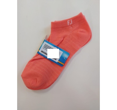 TimeForGolf - FootJoy W ponožky ComfortSof kotníkové jemný proužek oranžové